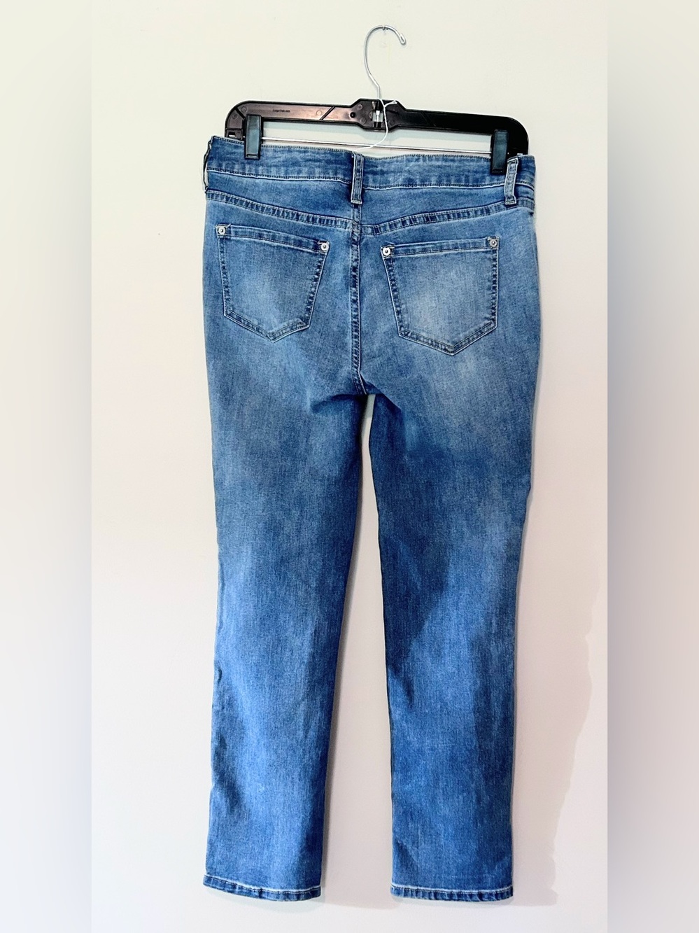 Westport Blue Skinny Jeans with Rhinestone Accents - Picture 3 of 3